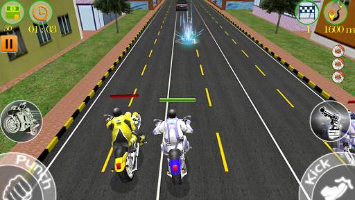 Heavy Bike Attack Race :Crazy Moto Stunt Rider screenshot 4