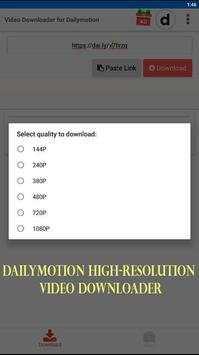 Video downloader for dailymotion screenshot 2