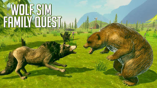 serigala simulator: game hutan liar screenshot 1