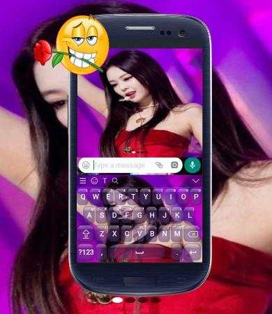 Jennie Kim Keyboard Theme स्क्रीनशॉट 1