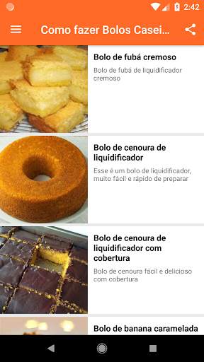 Como fazer Bolos Caseiros screenshot 1