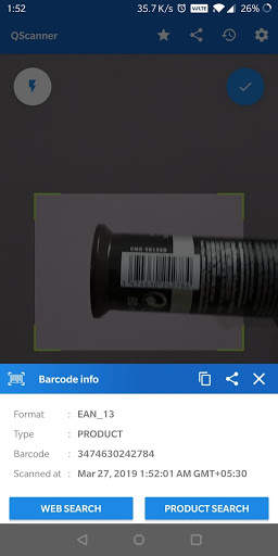 QScanner - QR code & Barcode scanner скриншот 3