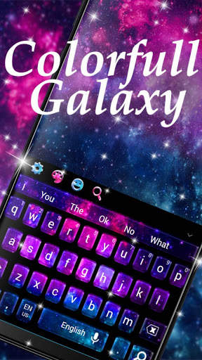 Tastiera Galaxy colorfull screenshot 1