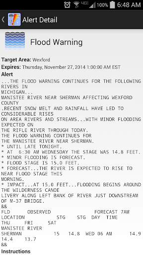 NWS Weather Alerts Widget screenshot 3