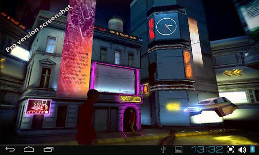 Futuristic City 3D Free lwp screenshot 7