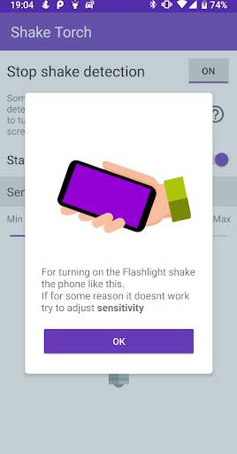 Shake-Torch (Flashlight) screenshot 1