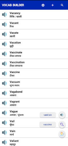 Vocab Builder | Hindi-English Vocabulary | Edit screenshot 3