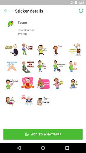 Kashmiri Funny Stickers - WAStickerApps स्क्रीनशॉट 2