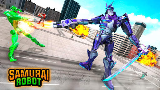 Samurai Robot Car Transform: Robot War screenshot 5