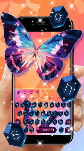 Glossy PolySphere Butterfly Keyboard screenshot 1