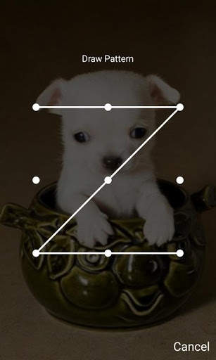 Puppy Dog Pattern Lock Screen Cute Puppy Pin Lock screenshot 14