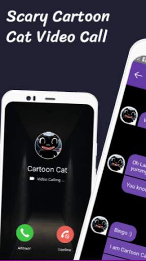 Cartoon Cat Video Call and Live Chat Messenger ☎️ screenshot 1