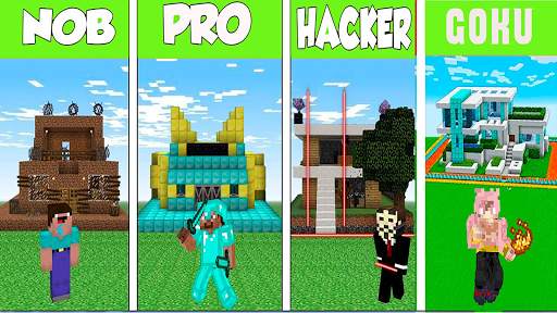 Noob vs Pro vs Hacker vs Goku  screenshot 3