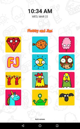 Flossy and Jim Lock Screen 10 تصوير الشاشة