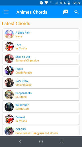 Animes Chords screenshot 3