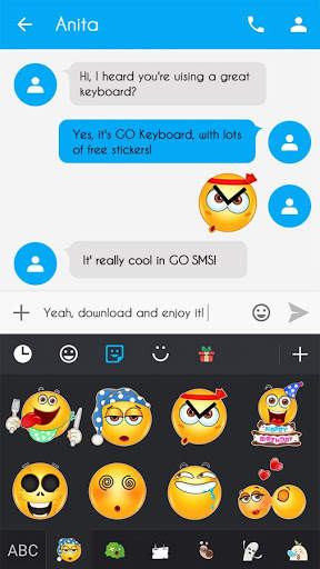 GO Keyboard Sticker Emoticon 2 स्क्रीनशॉट 3