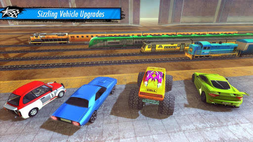 Train vs Car Racing 3D screenshot 2