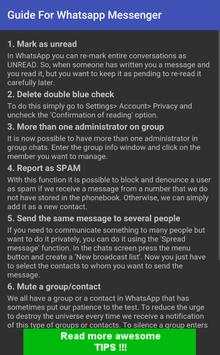 Guide For Whatsapp Messenger screenshot 2