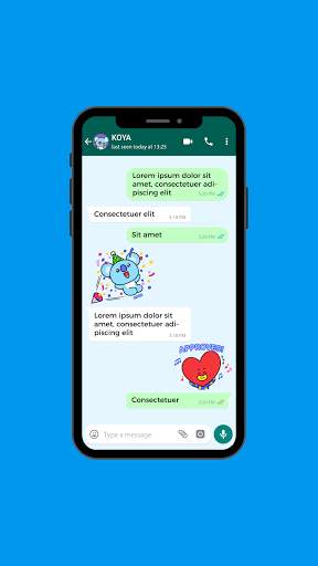 BT21 BTS stickers for WhatsApp Messenger screenshot 2