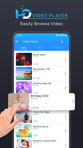 HD Video Player All Format – Sax Video Player 3 تصوير الشاشة