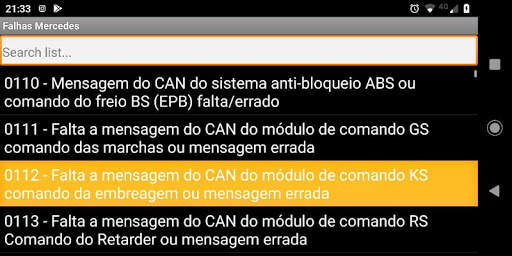 Falhas MB screenshot 1