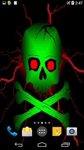 Toxic Skull Live Wallpaper screenshot 1