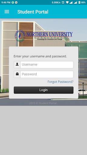 NUB Student Portal screenshot 1