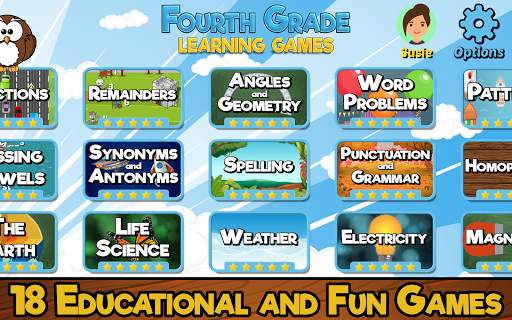 Fourth Grade Learning Games (School Edition) screenshot 1