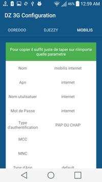 3G DZ Configuration screenshot 1