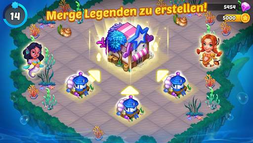 Merge Mermaids-magic puzzles screenshot 1