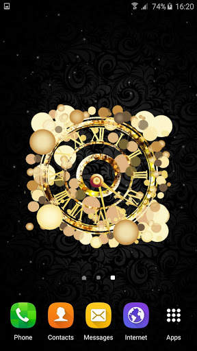 Gold Watch Live Wallpaper 2 تصوير الشاشة