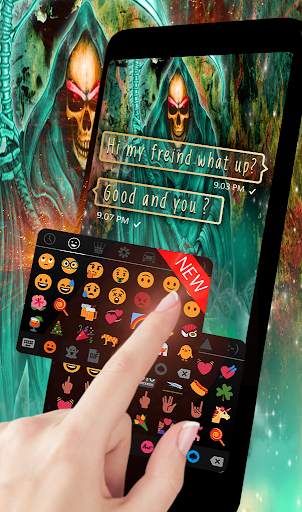 Devil Skull Death Keyboard Theme screenshot 3