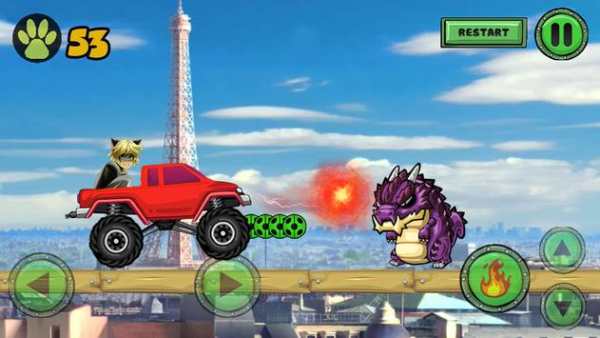 Cat Noir Car Miraculous Racing screenshot 1