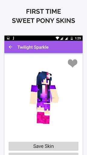 Sweet Pony Skin for Minecraft screenshot 1