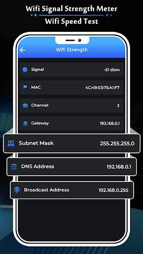 WiFi Signal Strength Meter - WiFi Speed Test screenshot 4