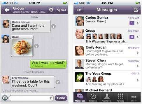 viber chat and free call screenshot 1