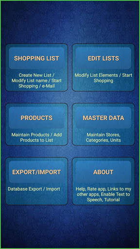 Easy Android Shopping & Grocery List screenshot 1