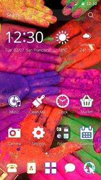Holi CM Launcher &Locker Theme screenshot 4