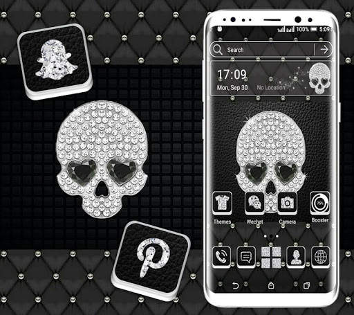 Skull Diamond Launcher Theme screenshot 1