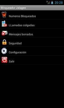 Bloqueador de llamadas Jalagen screenshot 1