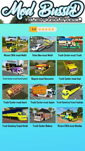 Mod Bussid Truck Angkut Mobil screenshot 2