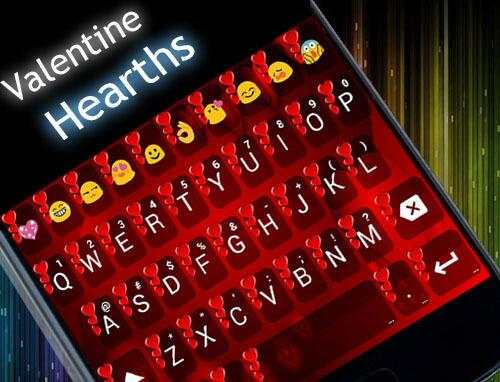Valentine Red 2 Emoji Keyboard screenshot 5