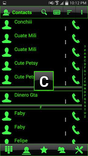 Theme Glossy Green RocketDial screenshot 3