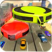 Gyroscopic bus city transporter: public transit logo