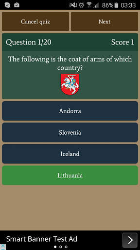 Europe Quiz Free screenshot 5