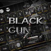 Black Gun Keyboard icon