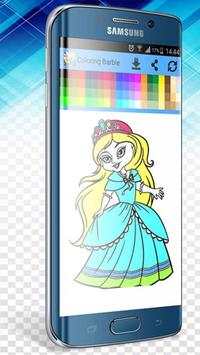 princess Barbie coloring games screenshot 6