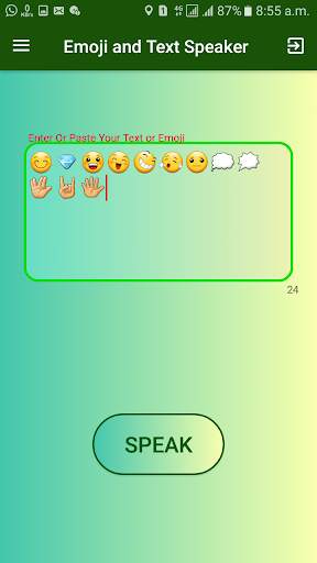 Emoji and Text Speaker(Speaker) screenshot 4