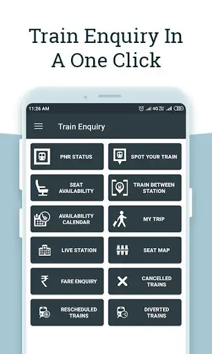 Live  Train Enquiry Train Status PNR Status screenshot 1