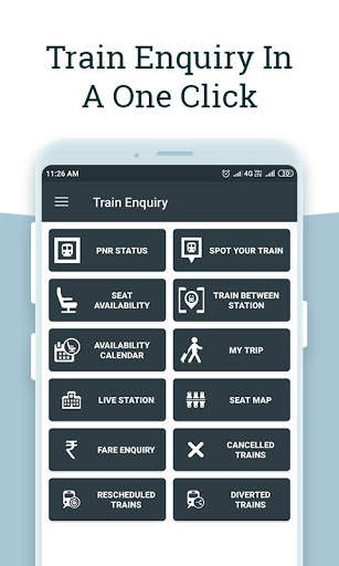 Live  Train Enquiry Train Status PNR Status screenshot 1